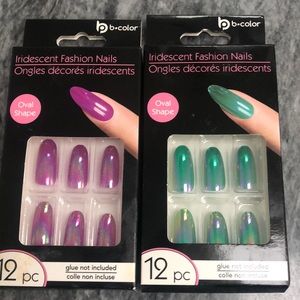 NEW! Beautiful Iridescent Fashion Nails Bundle-GLUE NOT INCLUDED! 2 sets include